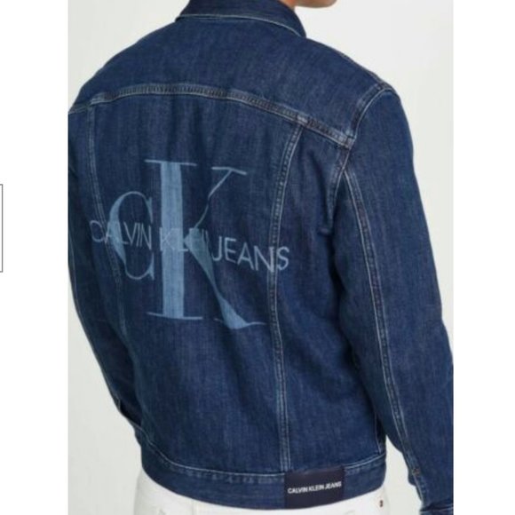 CK Jeans Essential Trucker Iconic CK Jacket Size L - Picture 6 of 6